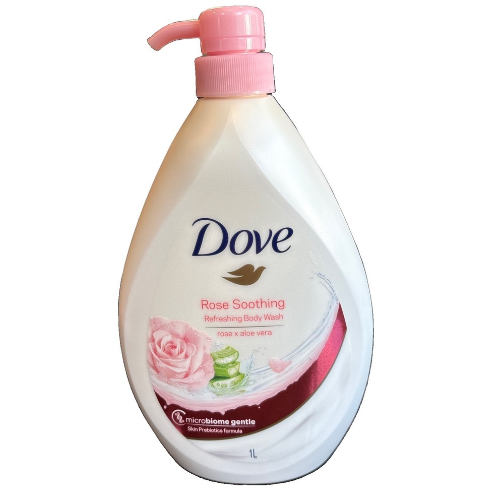New Dove Rose Soothing Refreshing Body Wash, Rose x Aloe Vera - 1 Liter